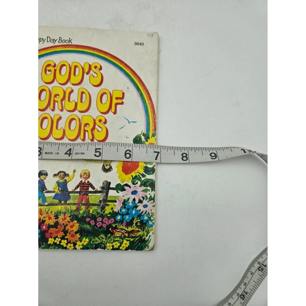 God's World of Colors Happy Day Book Vintage Children Christian HC